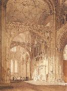 J.M.W. Turner Interior of Salisbury Cathedral,looking towards the North Transept Sweden oil painting artist